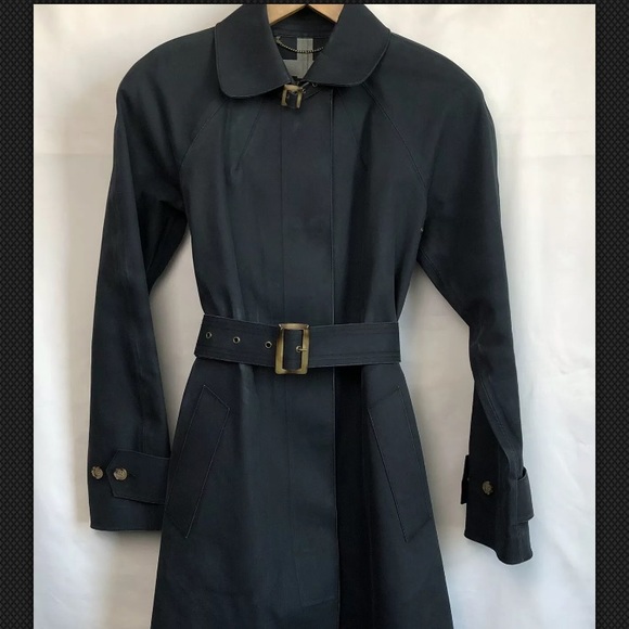 Talbots Jackets & Blazers - Talbots Women's Black Trench Jacket Cotton Size 4